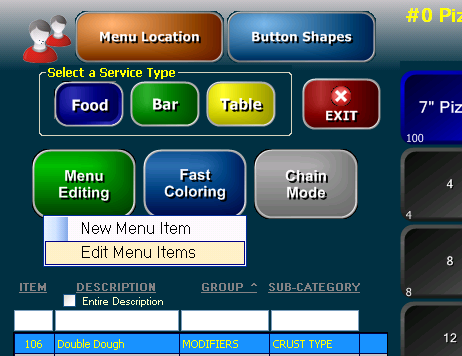 How to create a menu