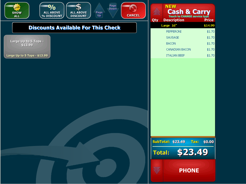 New Order & Dynamic Discounts