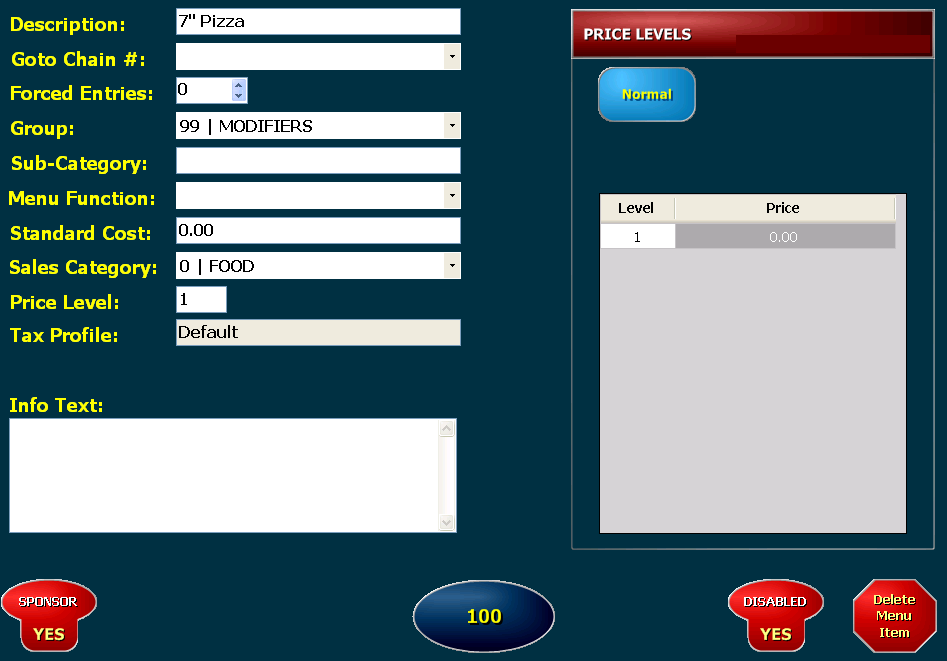 How to create a menu